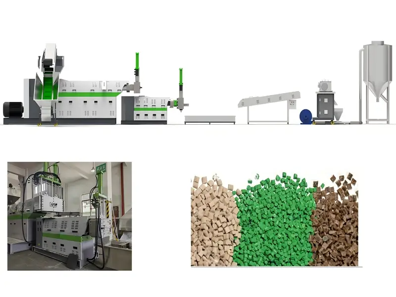 Afrikaanse bestelling voor plastic pelletiseermachine