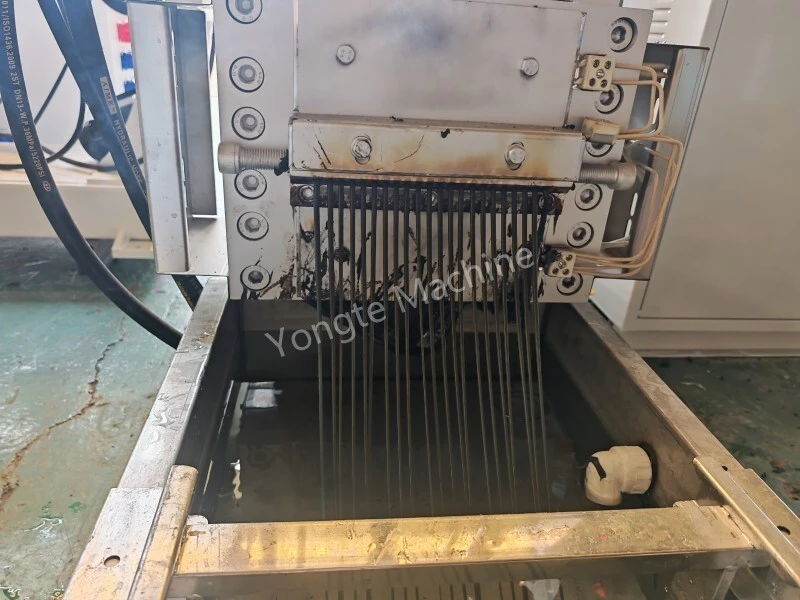 Plastic recyclingpelletiseermachine doorstaat met succes de proefrun voor een Afrikaanse klant