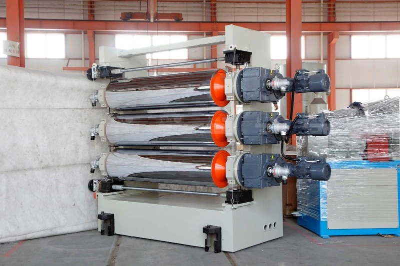 three-roller calendar of HDPE plate making machine