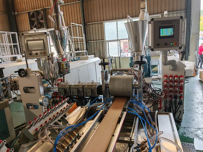 WPC decking extrusion line